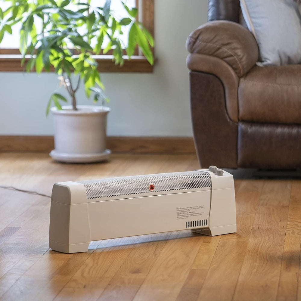 EZ-HEAT 1,500 Watt Baseboard Space Heater with Adjustable Thermostat, Dent-Pr...
