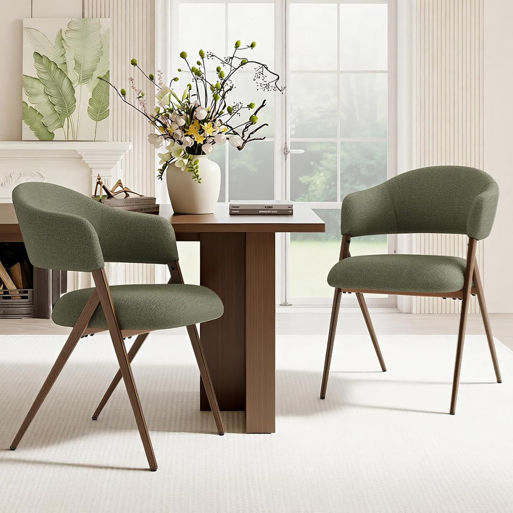 COLAMY Dining Chairs Set of 2, Mid Century Modern Dining Room Kitchen Dinner ...