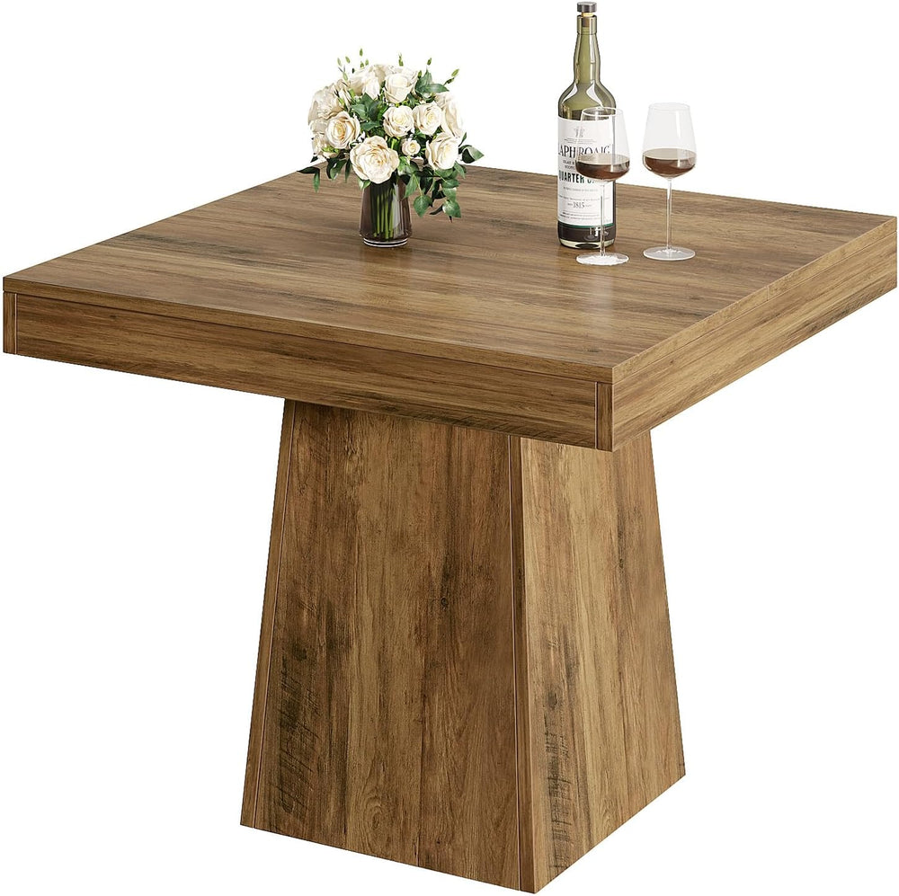 Tribesigns Square Dining Table for 4, 31.5" Farmhouse Small Kitchen Table