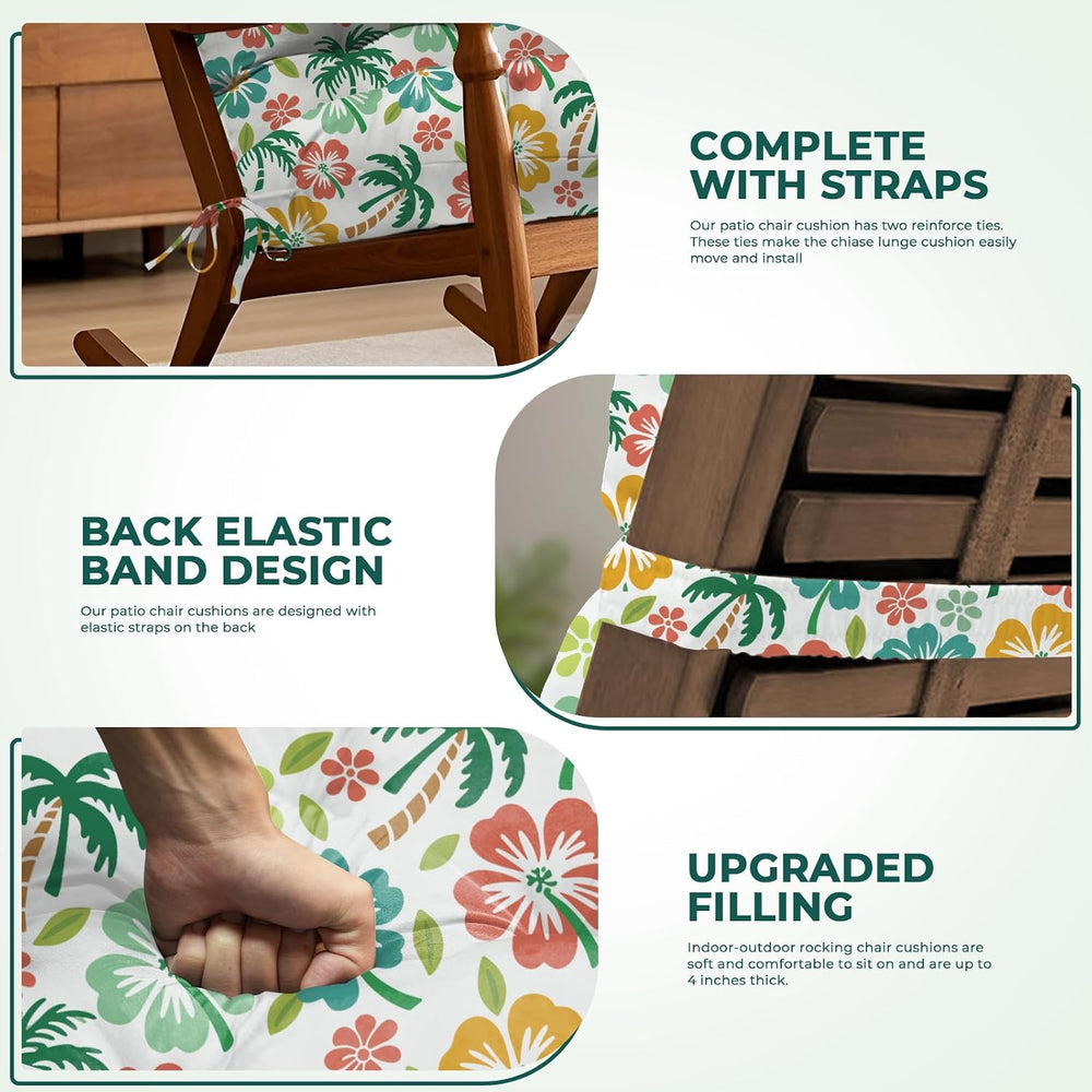 Adirondack Chair Cushion Waterproof Indoor Outdoor Rocking Chair Cushion 44 I...