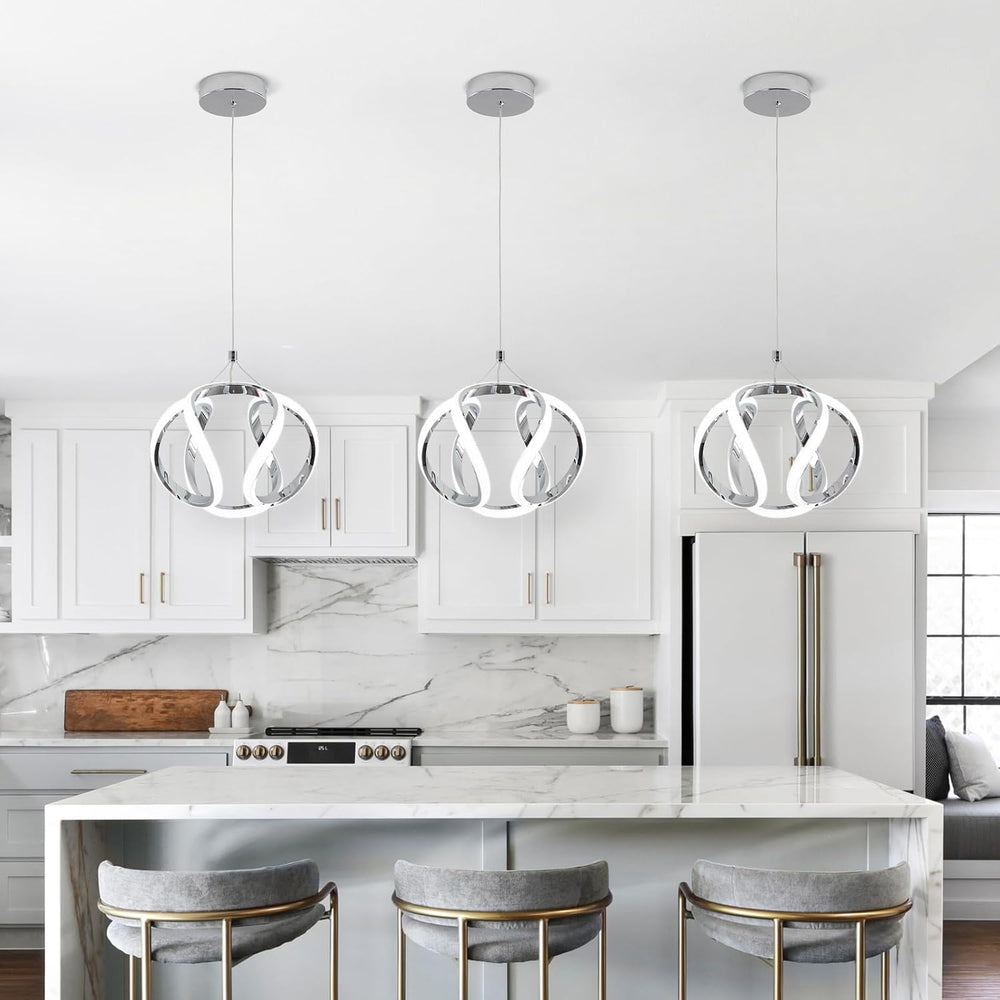 CANEOE Modern Led Pendant Light, 5500K Creative Led Kitchen Island Pendant Li...