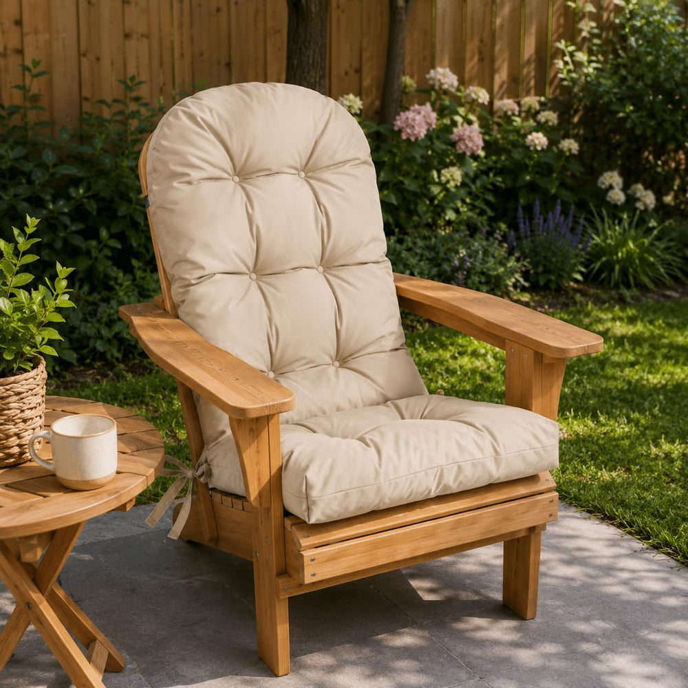 Outdoor Adirondack Chair Cushions Set of 2, Waterproof Patio Rocking Chair Cu...