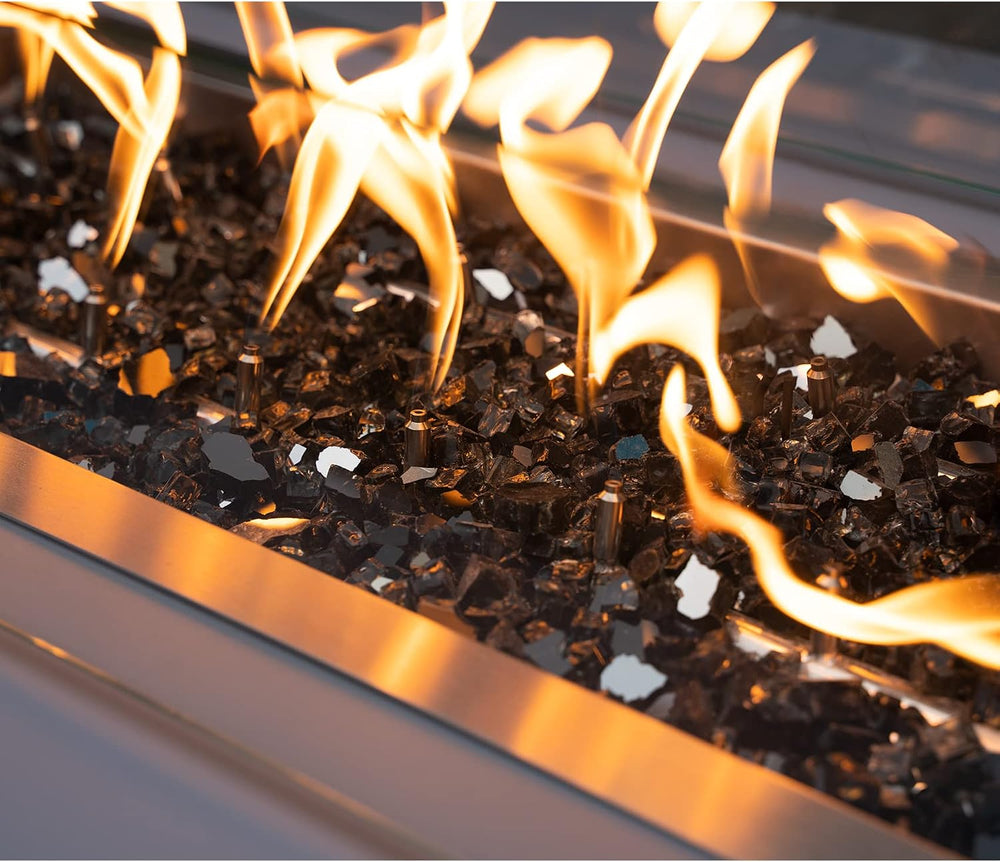 Stanbroil 10-Pound Tempered Fire Glass 1/2 inch, Onyx Black Reflective