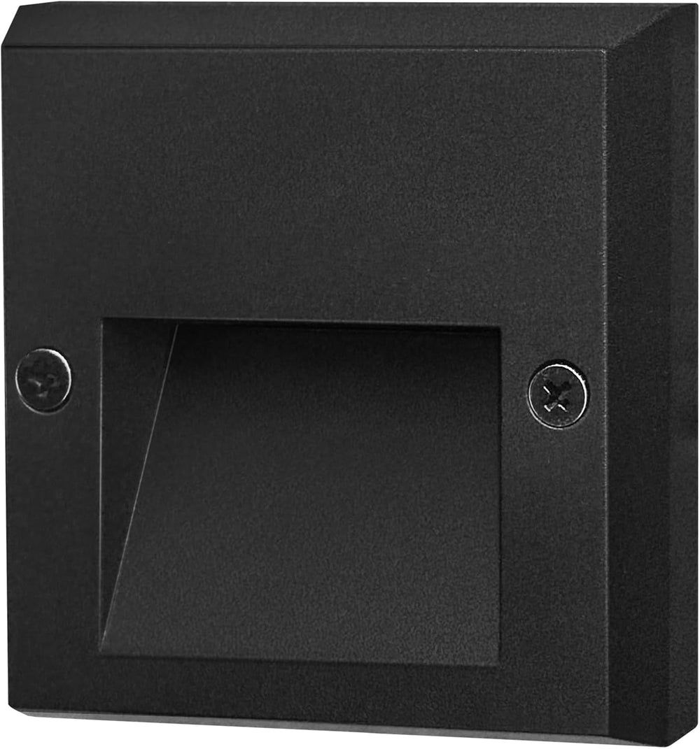 GKOLED 6-Pack Slim Square Low Voltage Deck Post Lights, Outdoor Step Lights, ...