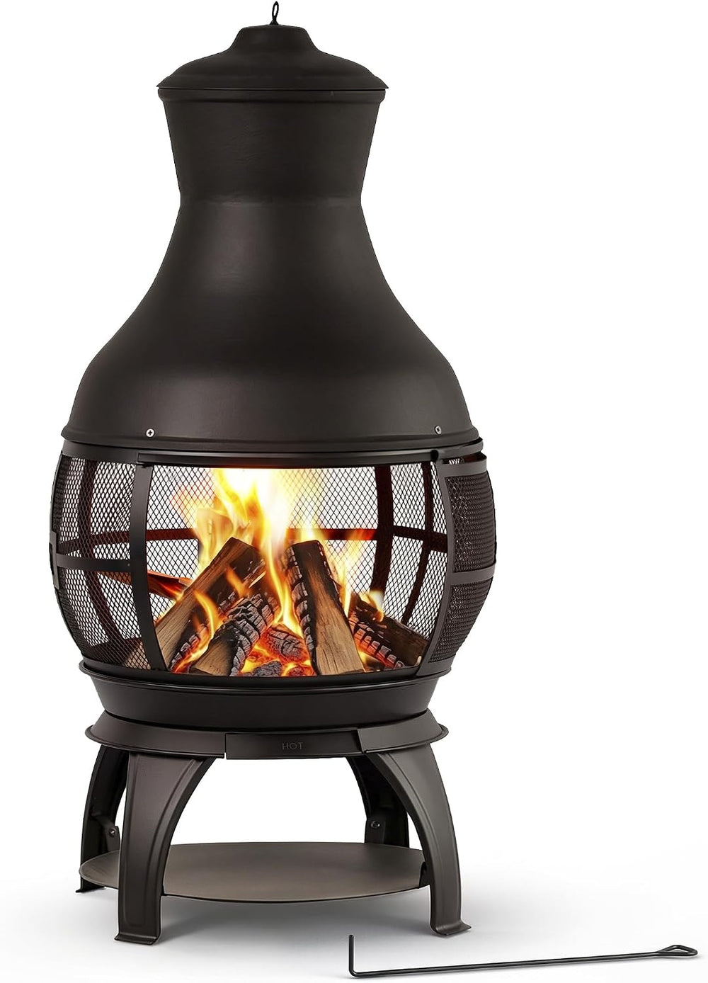 BALI OUTDOORS Chiminea Outdoor Fireplace