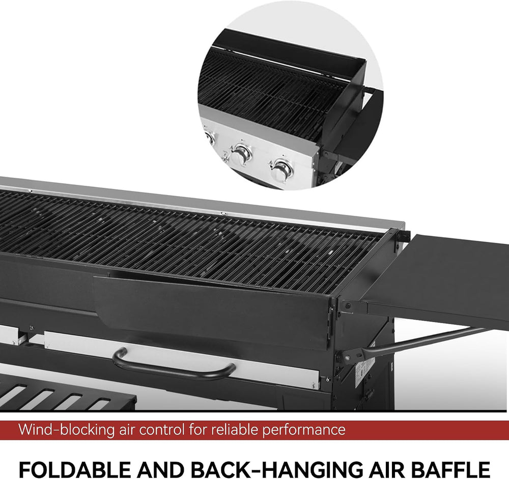 Royal Gourmet 8-Burner Gas Grill, 104,000 BTUs Liquid Propane Grill