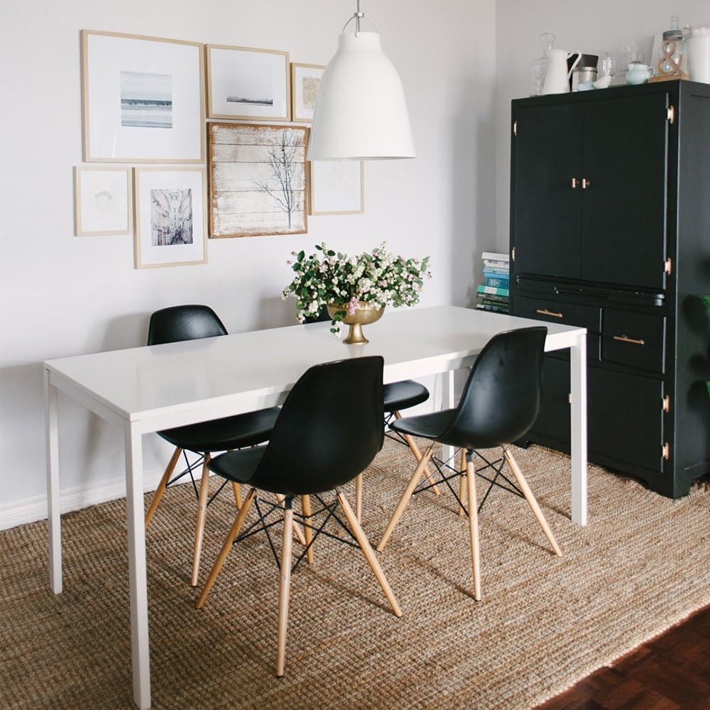 Furmax Modern Style Dining Chair Mid Century Modern DSW Chair, Shell Lounge P...