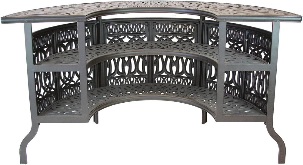 Dijkoo theWorldofpatio Elizabeth Cast Aluminum Powder Coated Party Bar Table ...