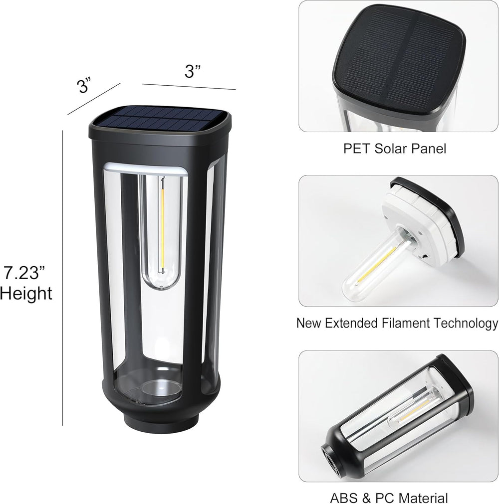 JEJOT Solar Pathway Lights Outdoor Waterproof, 8 Pack Solar Walkway Lights