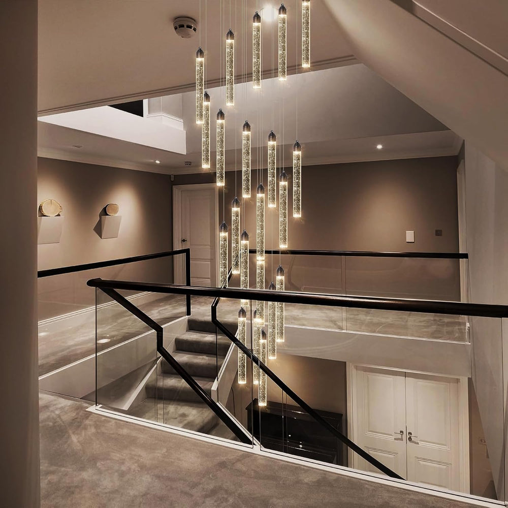 20-Lights Chandelier LED Dimmable Chandeliers for Entryway Flush Mount Ceilin...