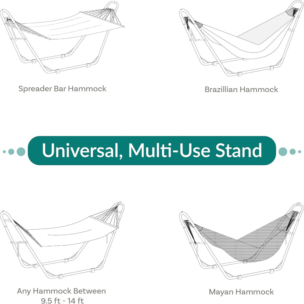 Sunnydaze Universal Heavy-Duty Hammock Stand for Outside, Chains Included