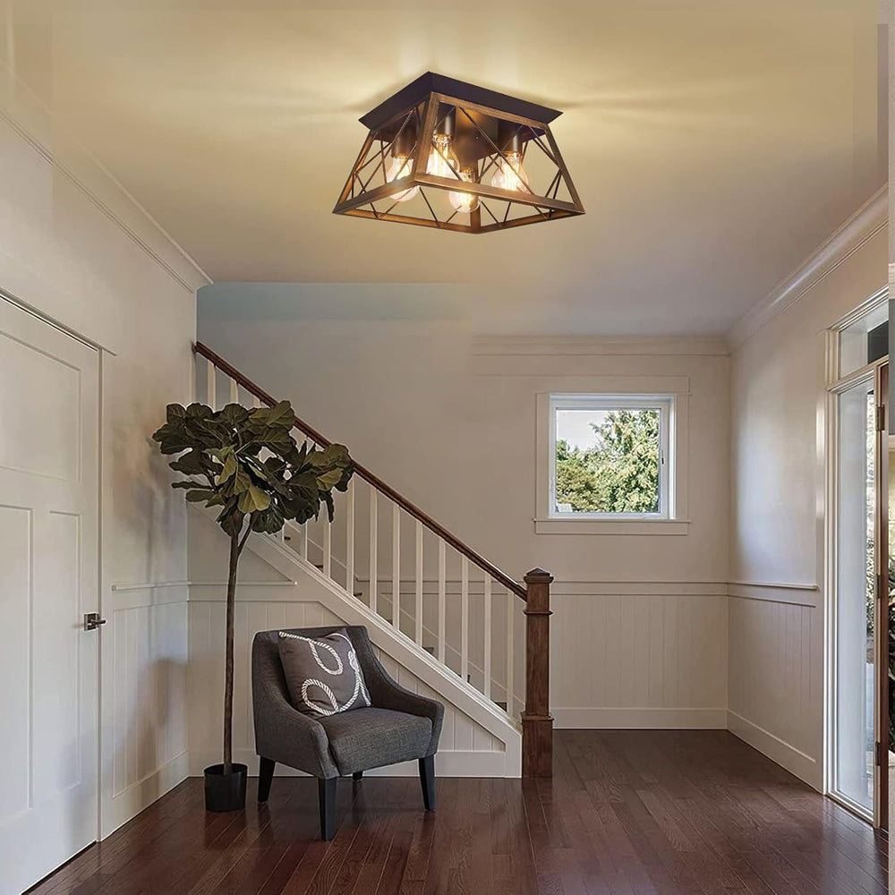 FadimiKoo Flush Mount Ceiling Light Fixtures for Kitchen Hallway, 4-Light Clo...