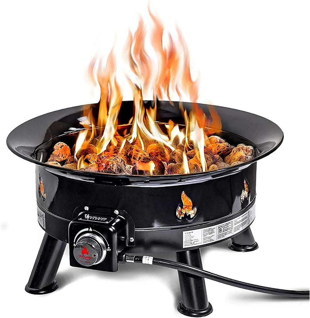 Outland Living Firebowl Smokeless Fire Pit, Round Outdoor Portable Propane Ga...