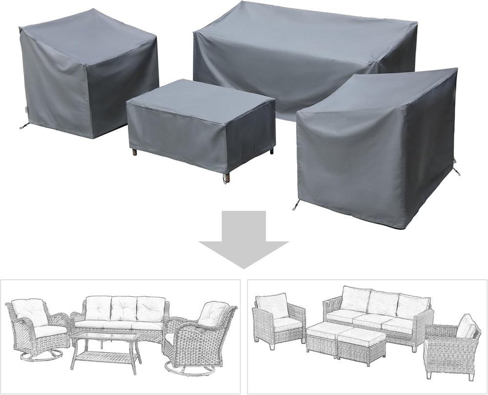 Patio Furniture Covers,Outdoor Furniture Cover Waterproof,Patio Furniture Set...