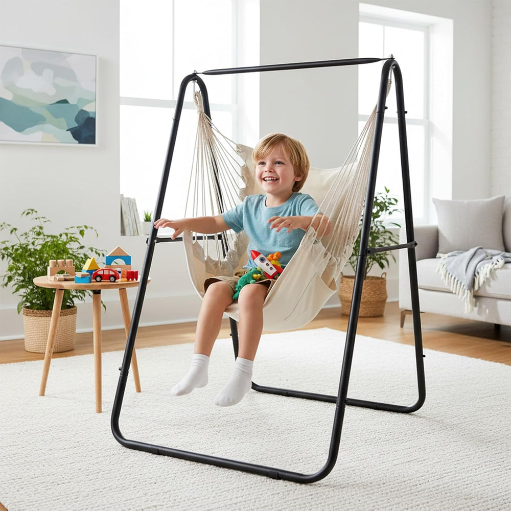 ONCLOUD 600LBS Heavy-Duty Hammock Chair with Stand, Steel Hanging Chair Stand...