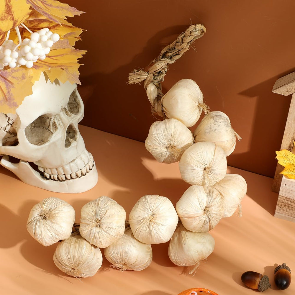 Cabilock 1 pc Halloween Artificial Garlic String, Simulation Artificial Lifel...