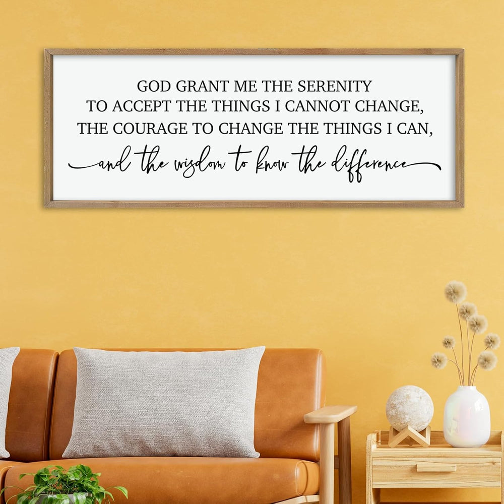 ZZJJHYWGQ Serenity Prayer, Bible Verse Wall Decor, 40''×15'',...