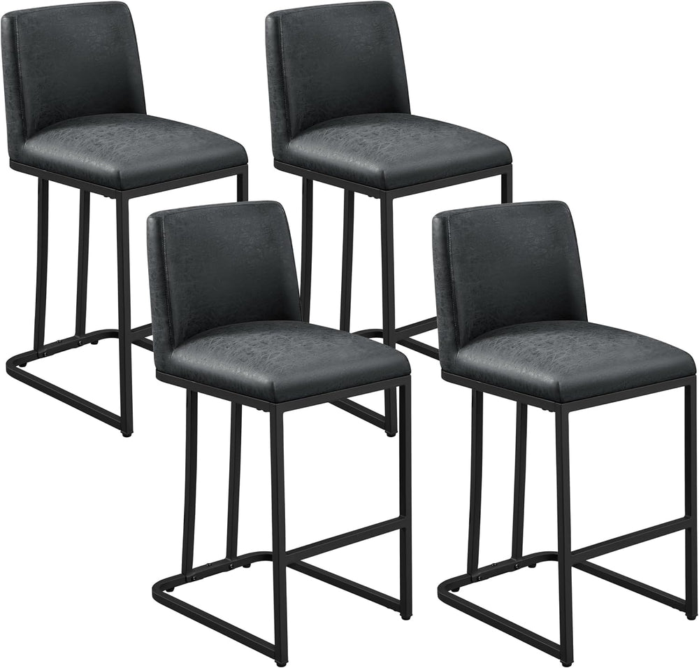 Yaheetech 24'' Bar Stools Set of 4, Counter Height Bar Stools, Dark Gray