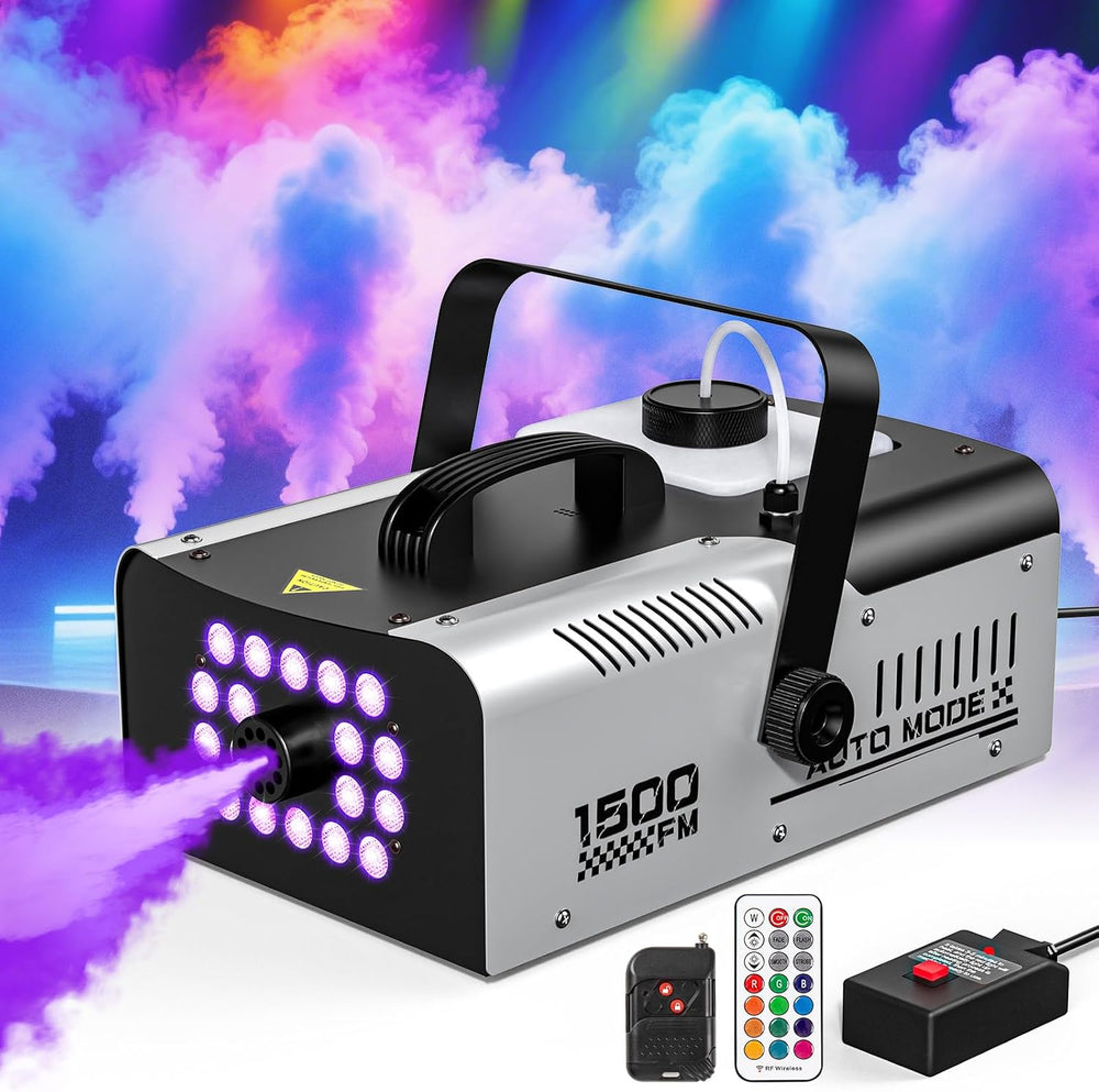 1500W Fog Machine Outdoor Indoor, Halloween Smoke Machine Fog 20000 CFM