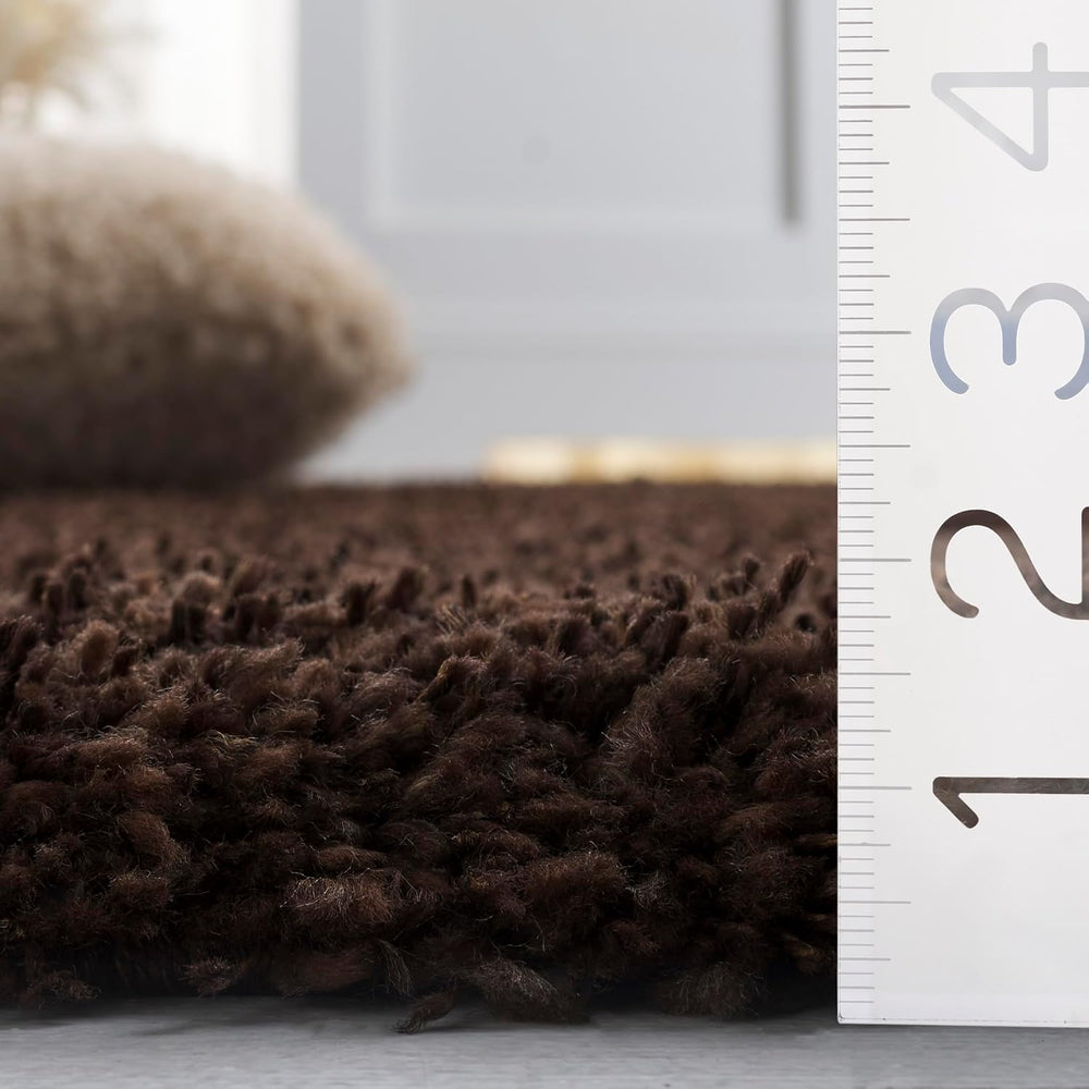 SAFAVIEH Area Rug 11x15 - California Shag Collection - Large - Brown, Non-She...
