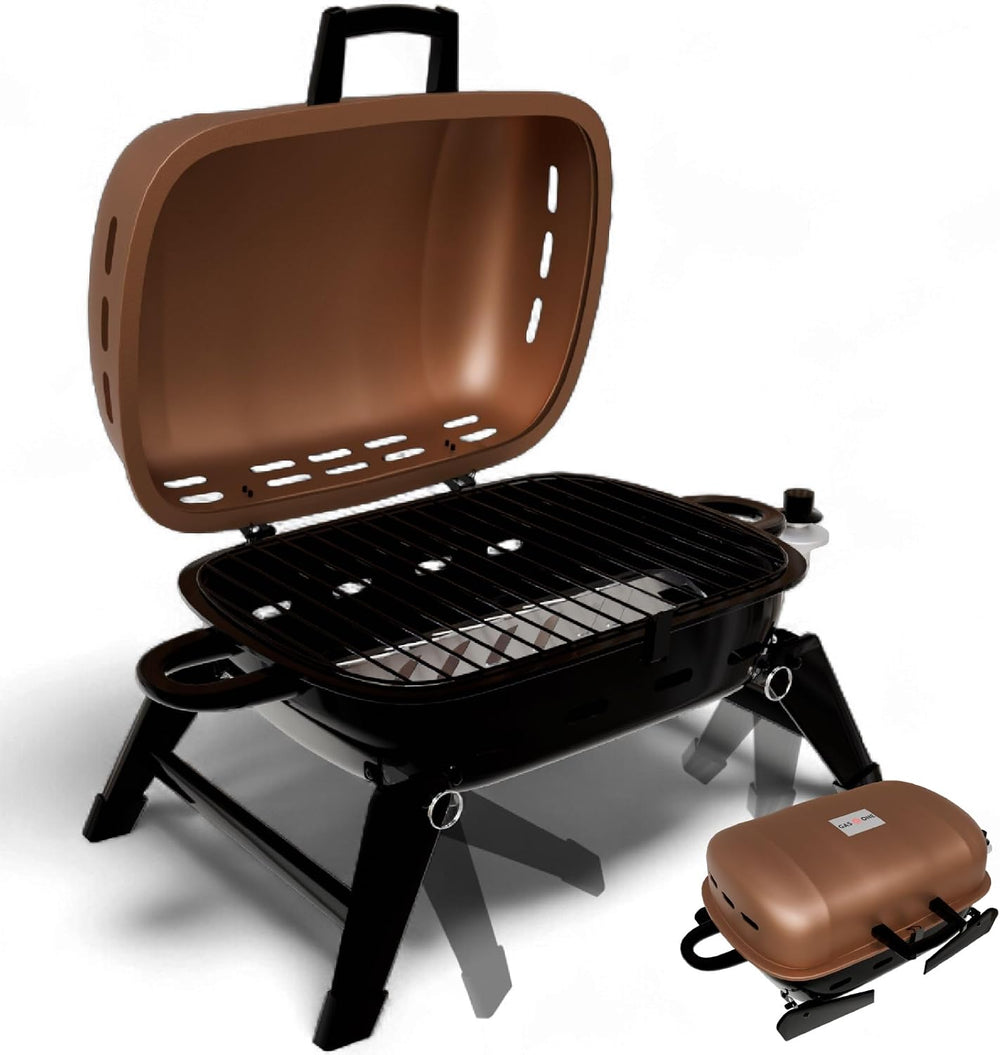 GasOne Tabletop Propane Grill – Portable Grill Propane with Heat Resistant Ha...