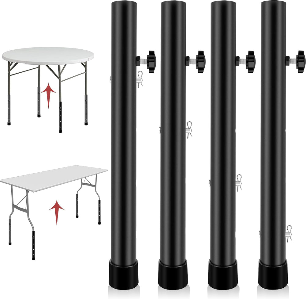 Table Leg Extenders for Folding Tables, Folding Table Legs Extensions for Str...