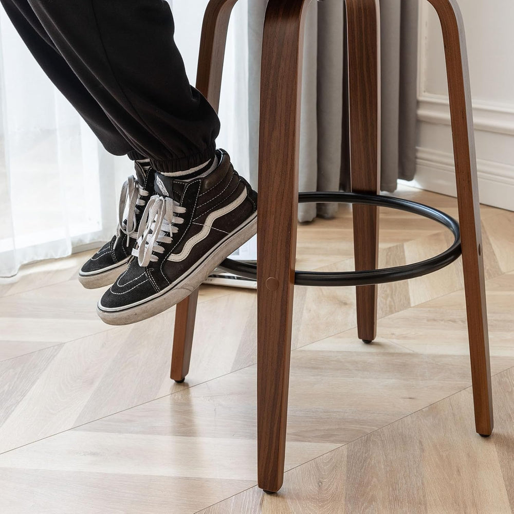 LUNLING 29.5" Set of 3 Bar Height Barstools Mid Century Modern Retro Bar...