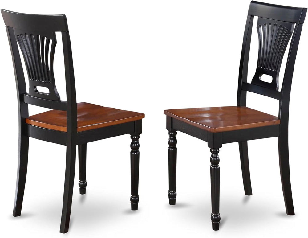 East West Furniture ANPL5-BLK-W 5 Piece Kitchen Table & Chairs Set Includ...