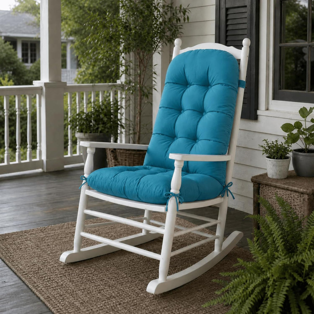 Rocking Chair Cushion, Outdoor Thick Adirondack Chair Cushions, High Back Sea...