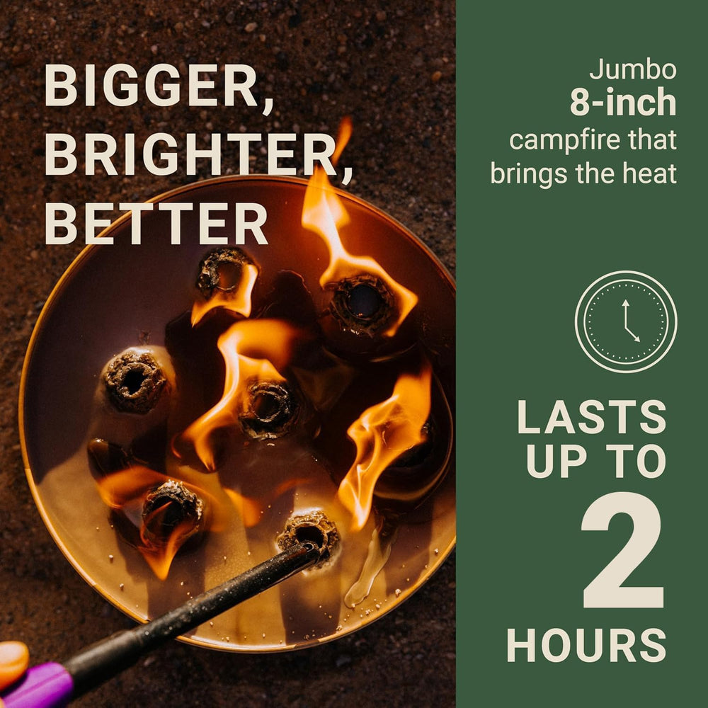 Radiate 2 Pack XL 8" Portable Campfire As Seen On Shark Tank - Up to 2 H...
