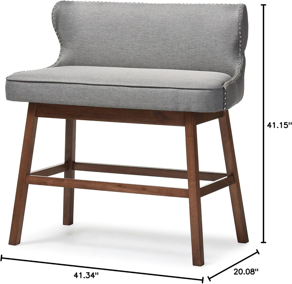 Baxton Studio Gradisca Modern and Contemporary Grey Fabric Button-tufted Upho...