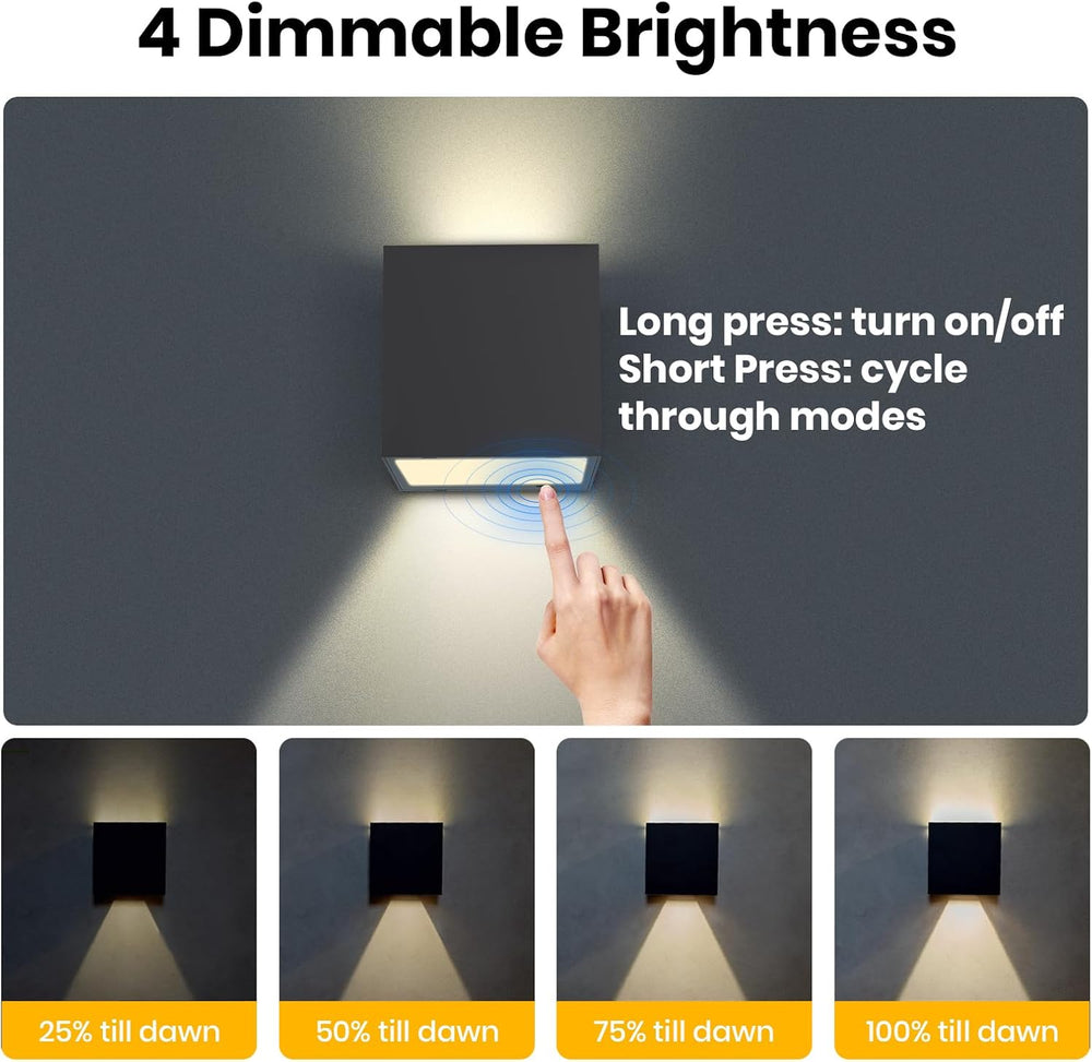 SOTTLOT Solar Wall Lights, Up and Down Solar Light Outdoor Waterproof
