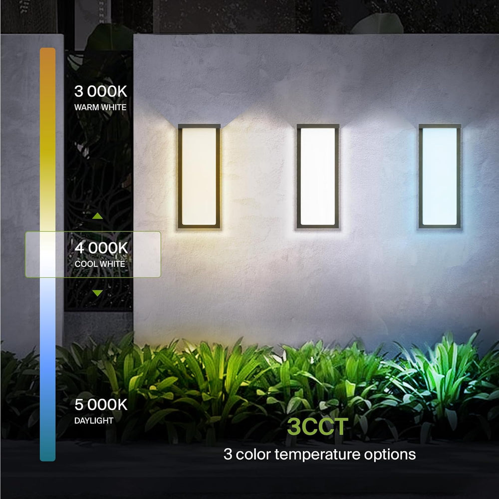 ASD LED 14" Outdoor Wall Light, Front Door House Sconce | 3CCT, Dimmable...