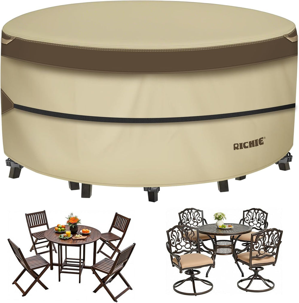 RICHIE Outdoor Patio Furniture Cover - Heavy Duty Waterproof 600D Tough Canva...