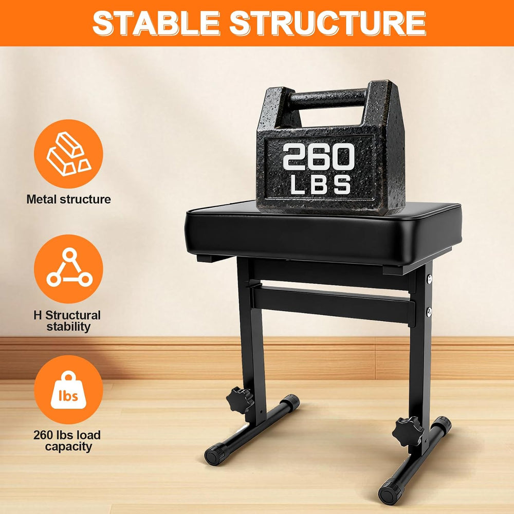 Firstar Adjustable Piano Bench 18.11" to 22.83", Durable Piano Stoo...