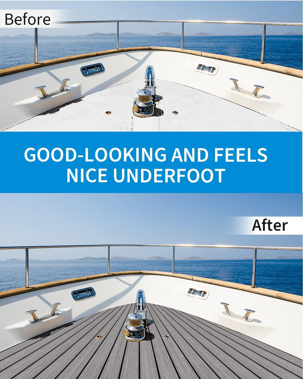 OCEANBROAD Boat Flooring 96''x16.8''/28.8''/36'