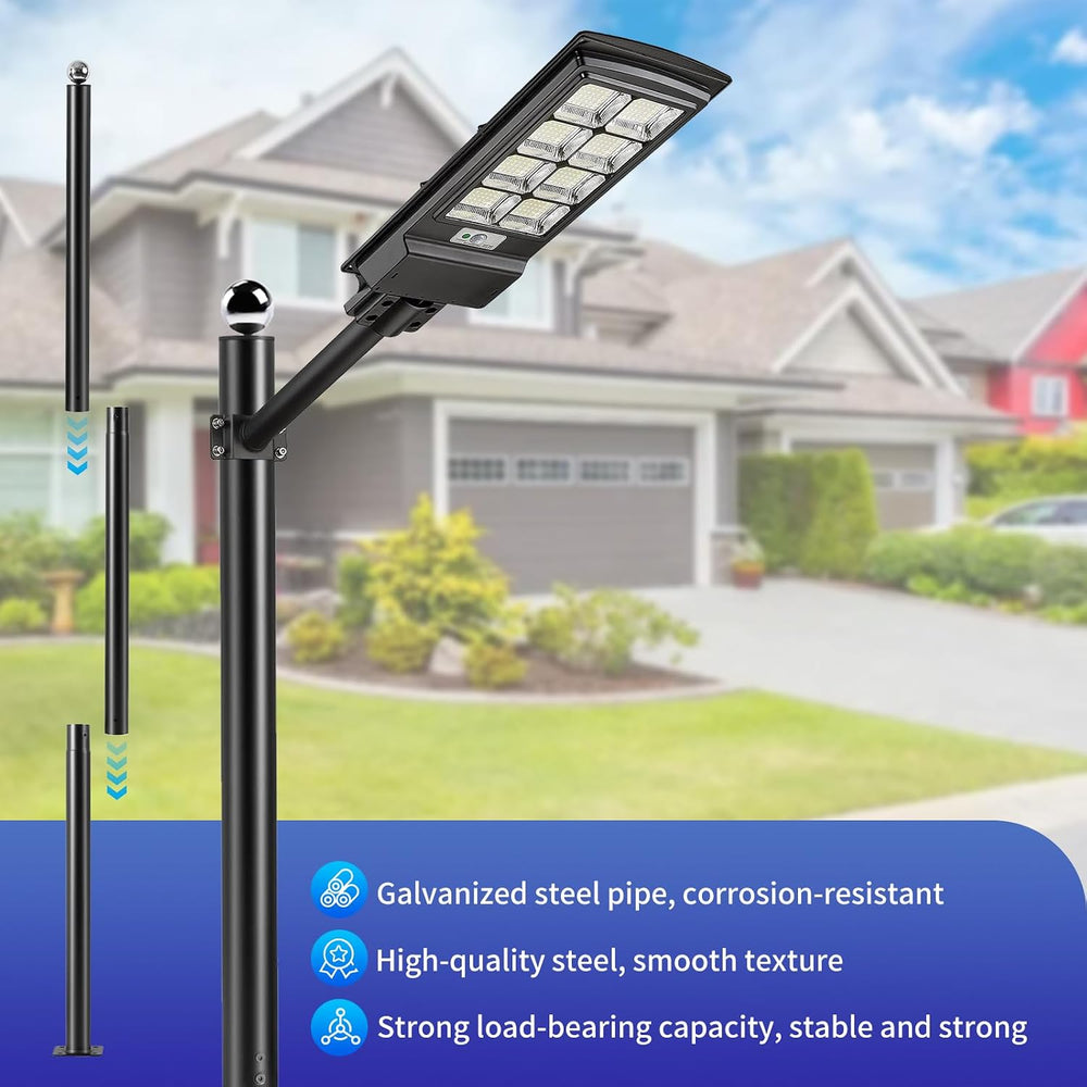 Street Light Pole 13Ft, Street Light Poles for Outdoor Lighting,Solar Pole Ac...