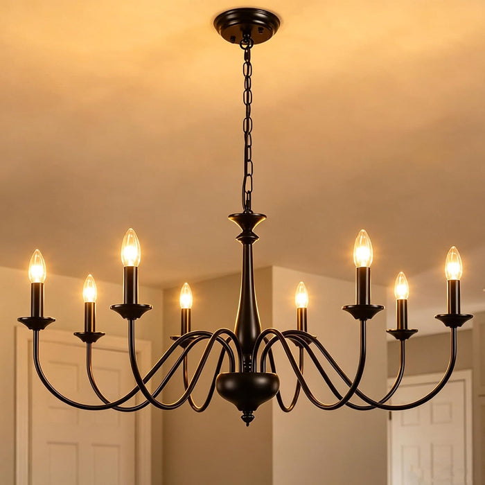 Farmhouse Chandeliers for Dining Room Light Fixture Black Chandelier