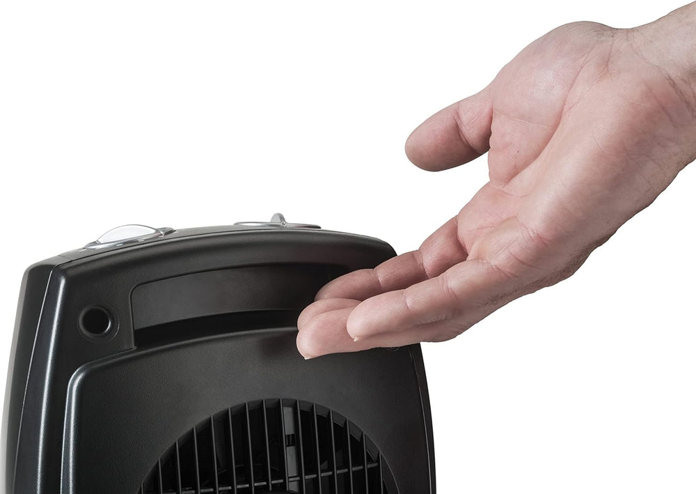 Lasko CD09250 Ceramic Adjustable Thermostat Tabletop or Under-Desk Heater, 9 ...