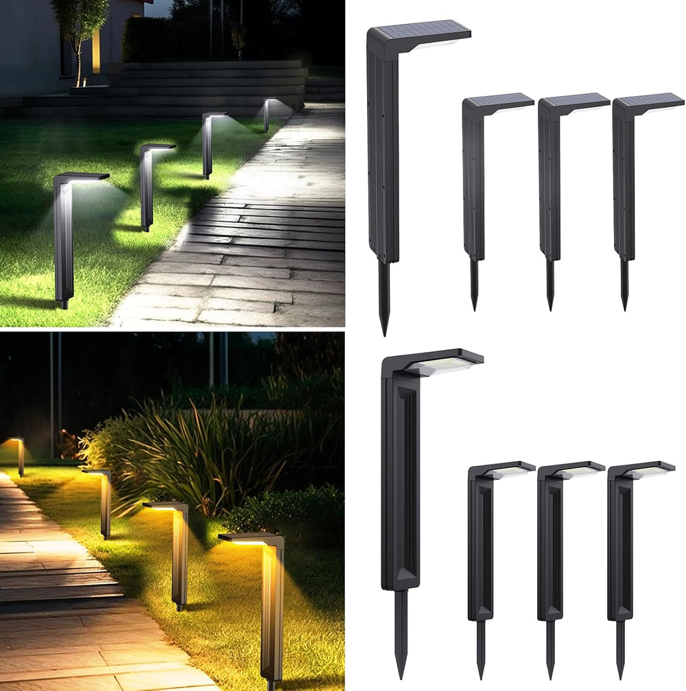 Sunvivo Bright Solar Path Lights,2 Modes(Cold White or Warm White)-8Pack