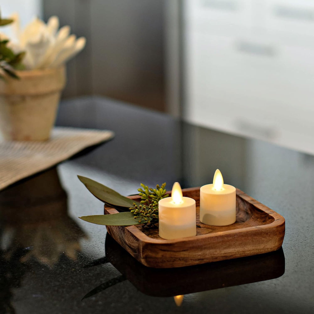 Luminara Flameless LED Tea Light Candle, 1.4" x 2", Pack of 2, Plas...