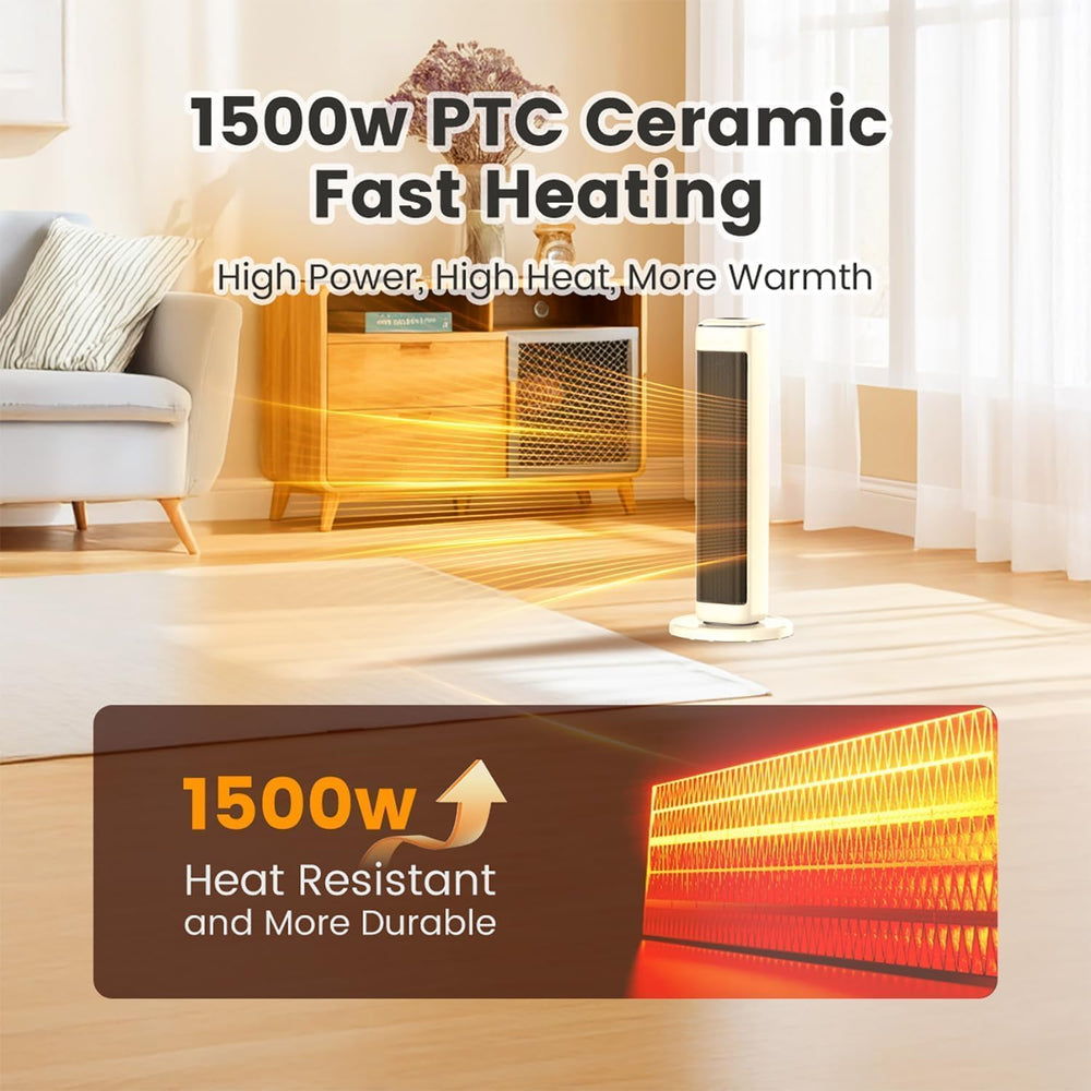 25" Space Heaters For Indoor Use Large Room, Electric Heaters For Indoor...