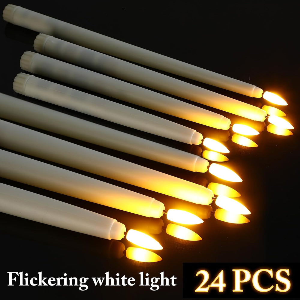Rossesay 48 Pcs Flameless LED Taper Candles Battery Operated Candles 4 Sizes ...
