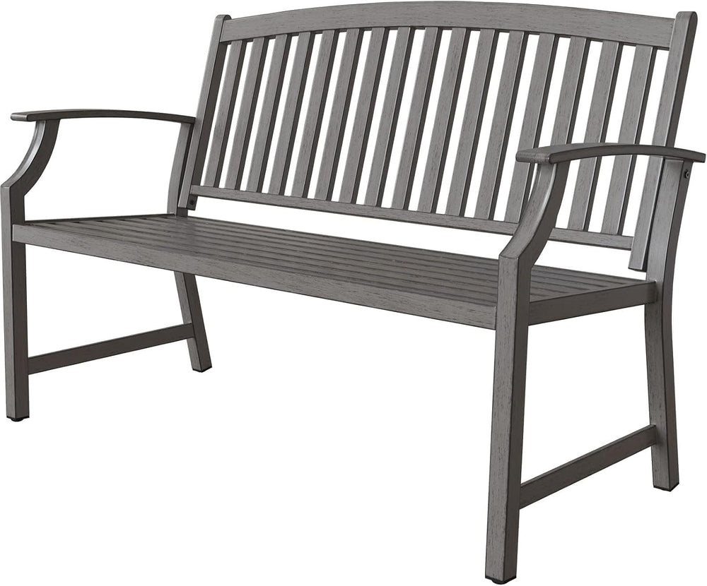 Grand patio Farmhouse Outdoor Bench, Garden Benches with Anti-Rust Aluminum, ...