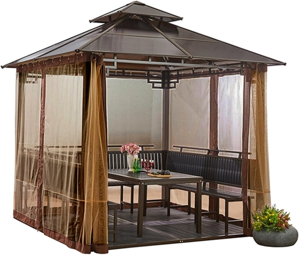 Gazebo Universal Replacement Mosquito Netting,10' x 12' Outdoor Canop...