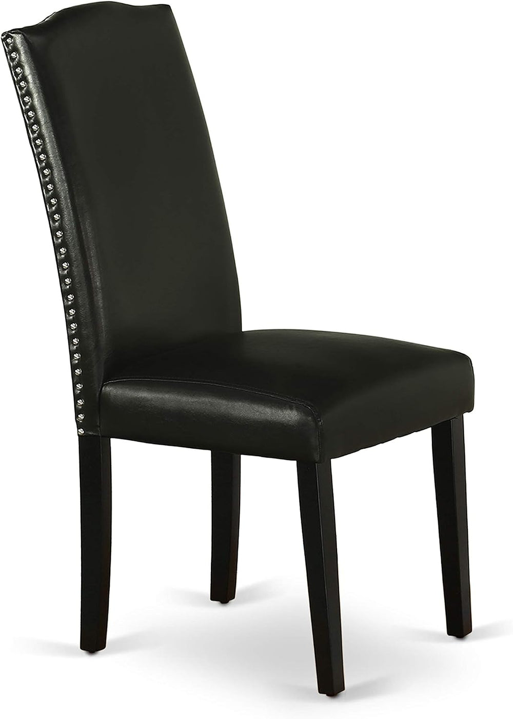 East West Furniture SHEN5-BLK-69 5 Piece Dining Room Table Set Includes a Rou...