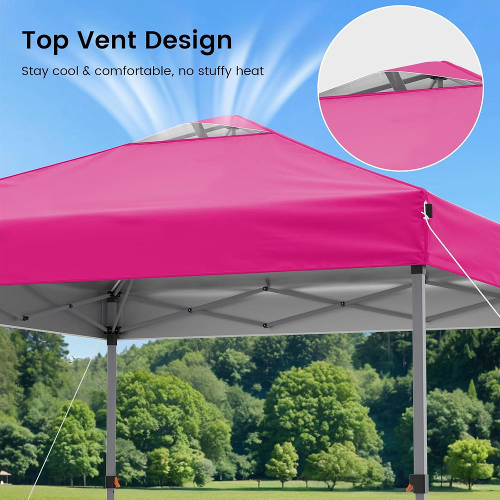 Raynesys 10x10ft Pop Up Canopy Tent with Sidewalls for Events, Parties