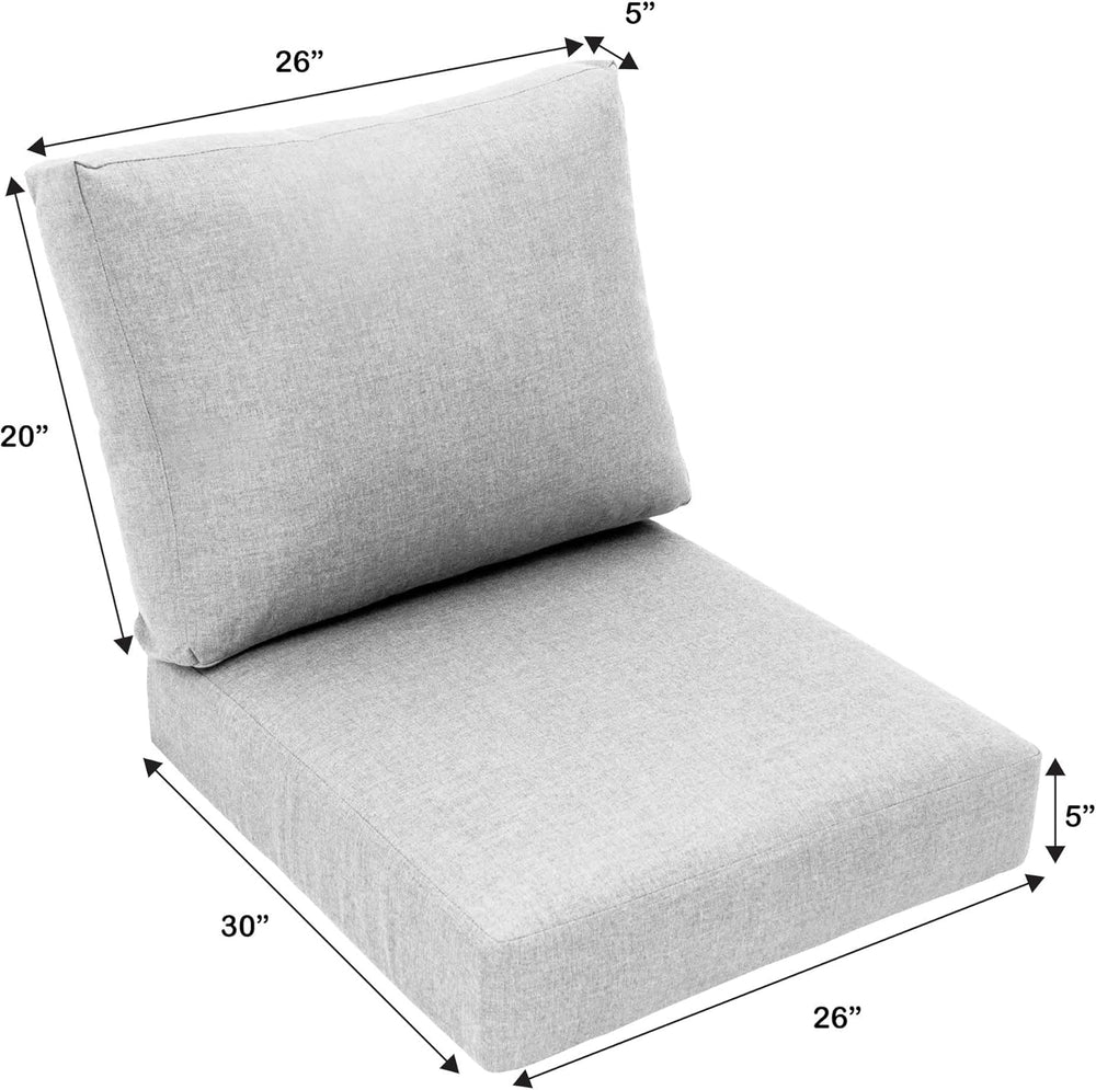 Eddie Bauer Home Deep Seating Outdoor Lounge Cushion, Knife Edge, 26" X ...