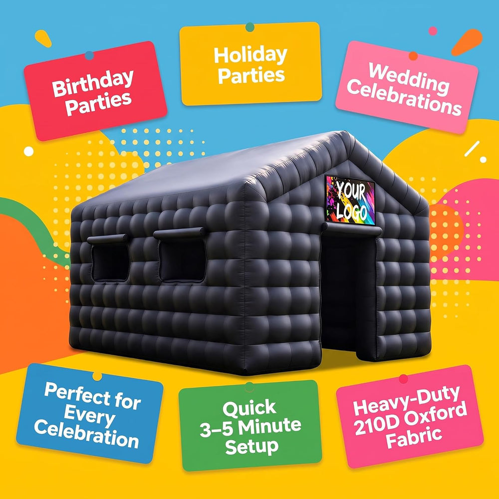 16.5×13×12Ft Inflatable Nightclub, Blow up Party Tent with Blower for Adult