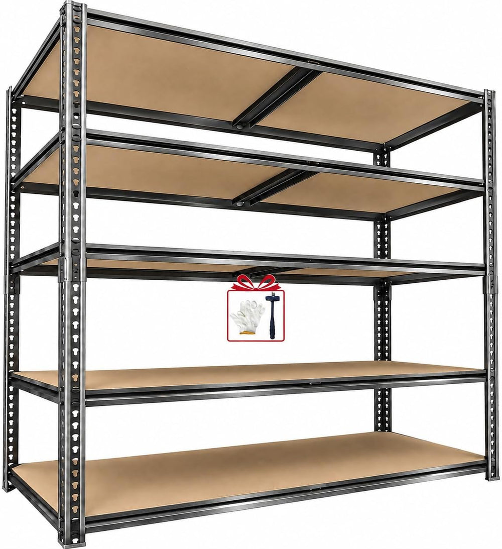 Garage Shelving,5-Tier Adjustable Storage Shelves,3080LBS Capacity Heavy Duty...